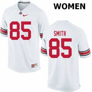 Women's Ohio State Buckeyes #85 L'Christian Smith White Nike NCAA College Football Jersey December FAZ8244MO